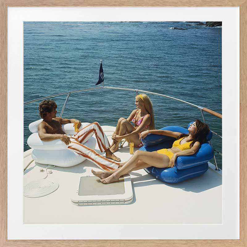 Vintage Boat Cruise Framed Art Print