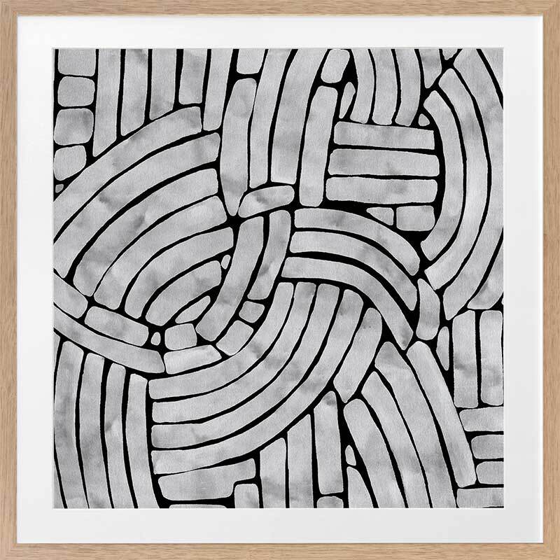 Stone Path Framed Art Print