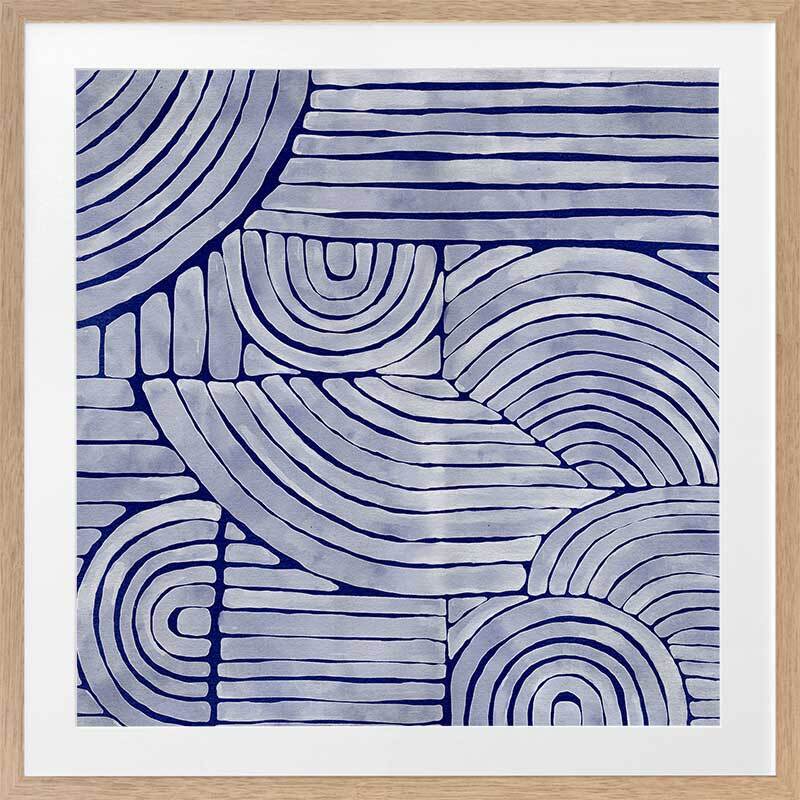 Mazy Thoughts II Framed Art Print