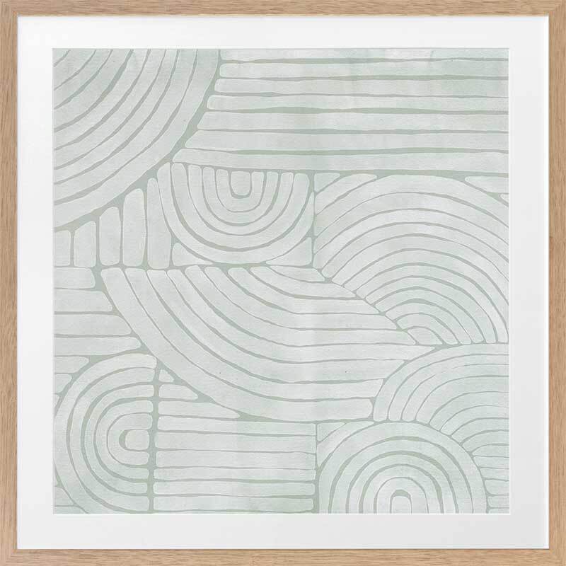 Mazy Thoughts III Framed Art Print