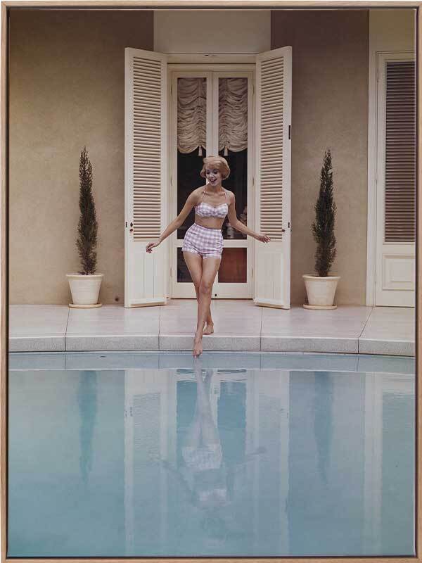 Poolside Glamour III Canvas Art Print