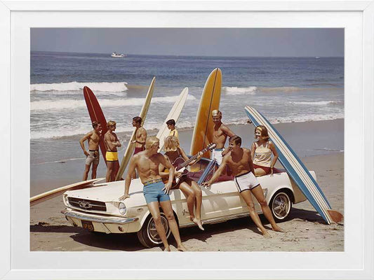 Summer Beach Ride I Framed Art Print