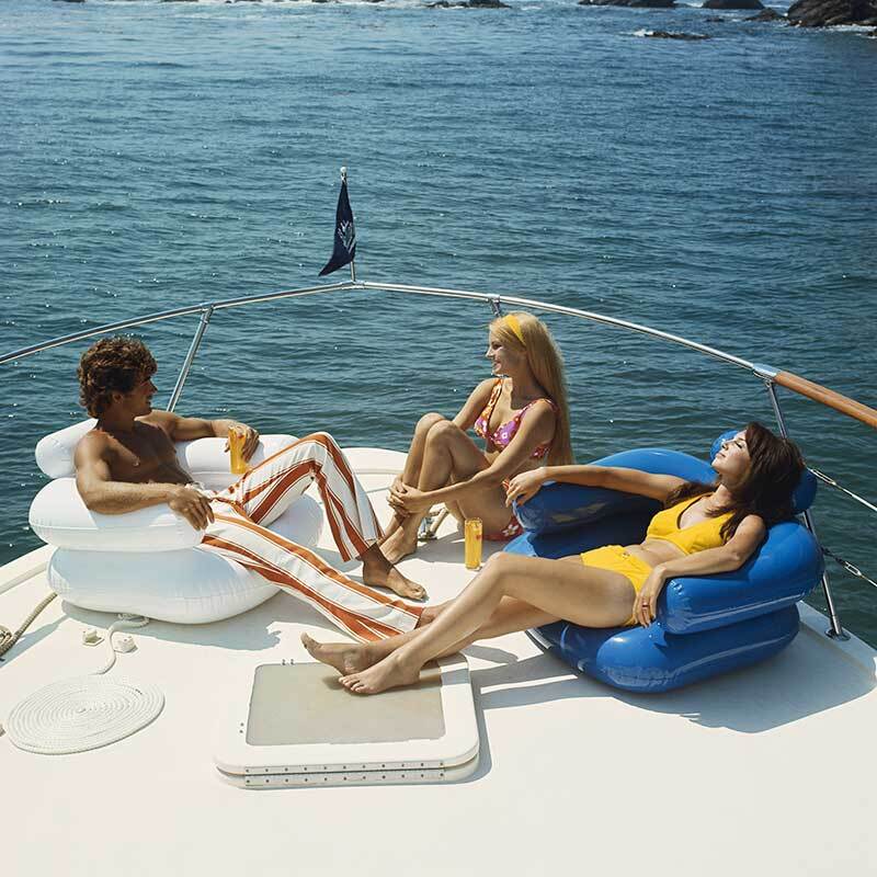 Vintage Boat Cruise Canvs Art Print