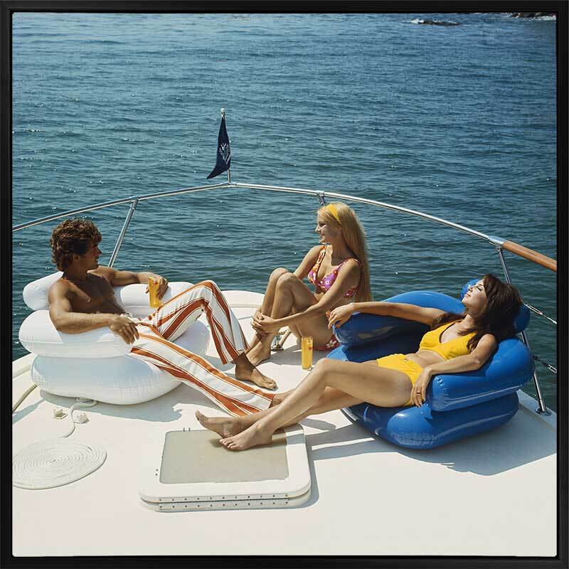 Vintage Boat Cruise Canvs Art Print