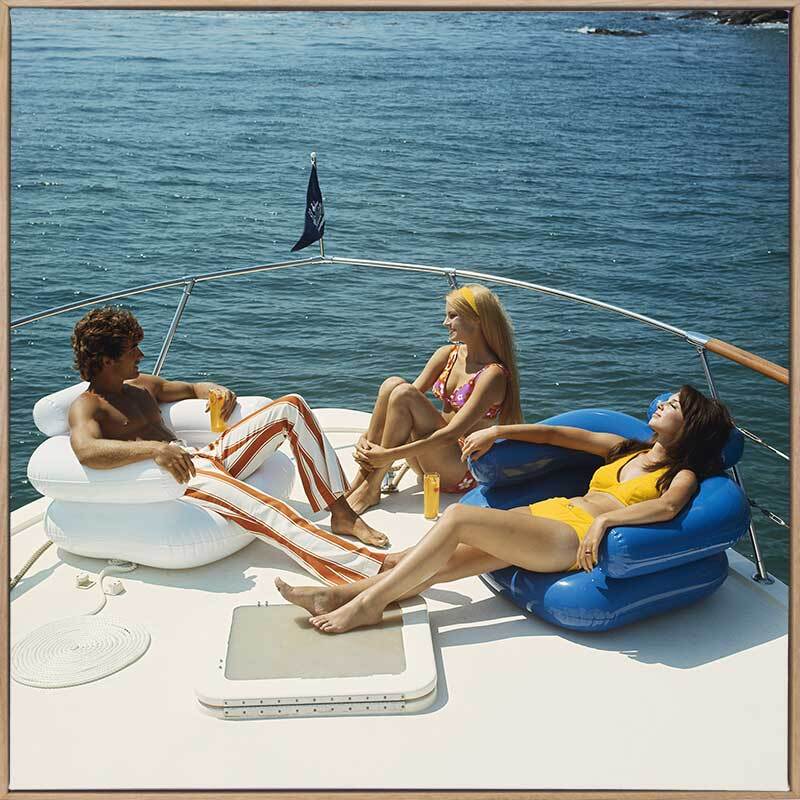 Vintage Boat Cruise Canvs Art Print