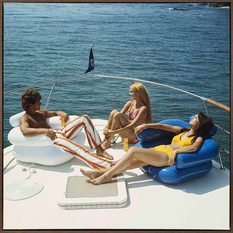 Vintage Boat Cruise Canvs Art Print