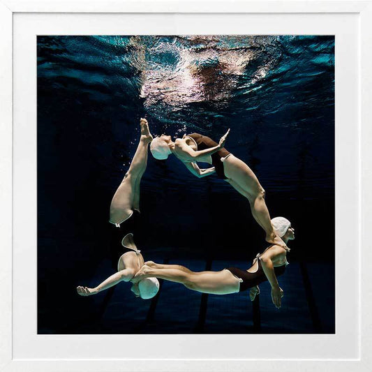 Water Aerobics II Framed Art Print
