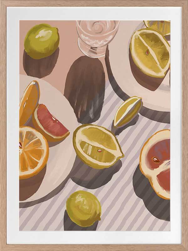 Citrus Fusion Framed Art Print