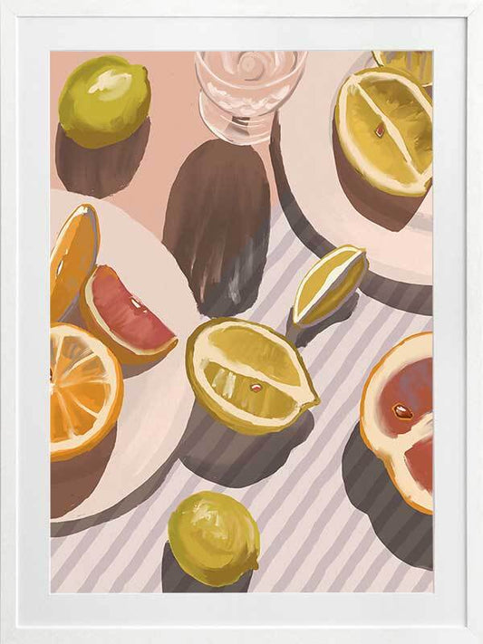 Citrus Fusion Framed Art Print