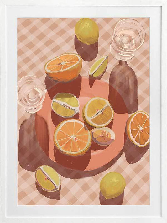 Slice of Orange Framed Art Print
