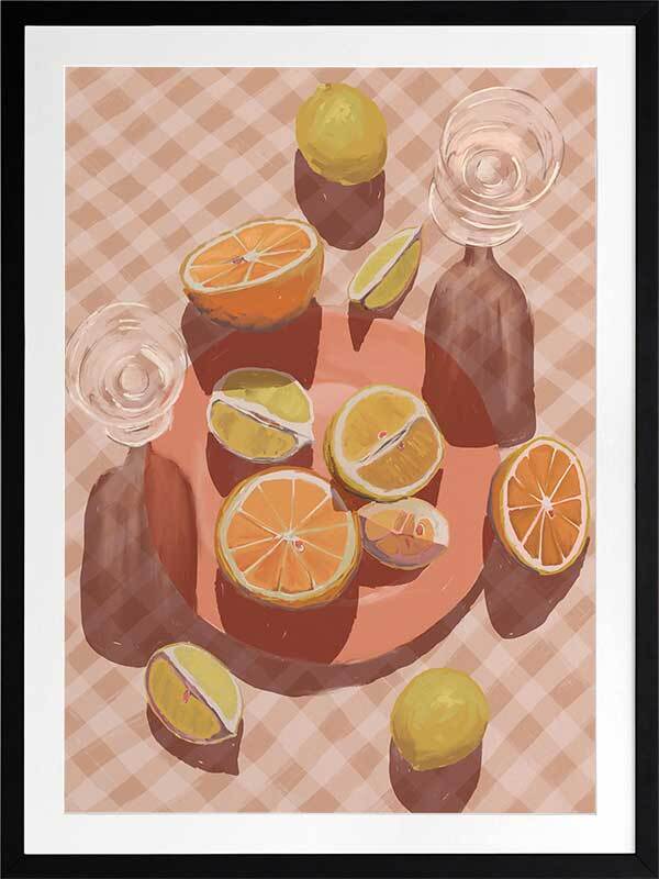Slice of Orange Framed Art Print