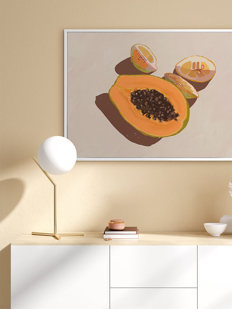 Oh my Papaya! Canvas Art Print