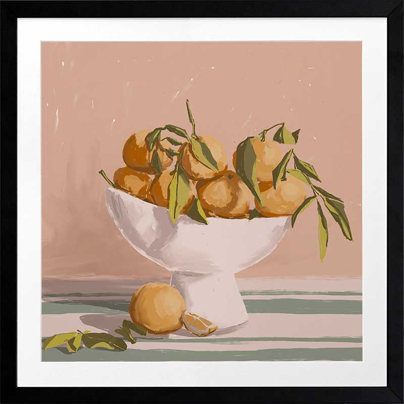 Bowl of Oranges Framed Art Print