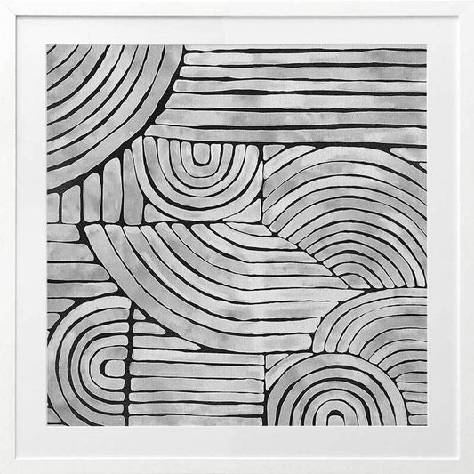 Mazy Thoughts Framed Art Print