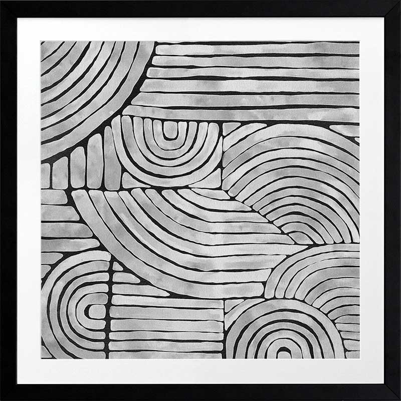 Mazy Thoughts Framed Art Print