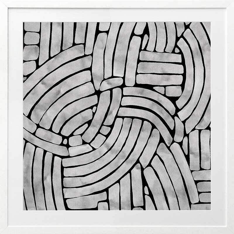 Stone Path Framed Art Print