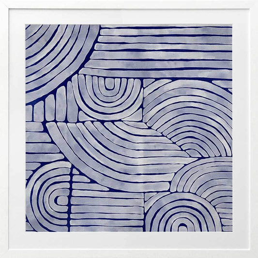 Mazy Thoughts II Framed Art Print