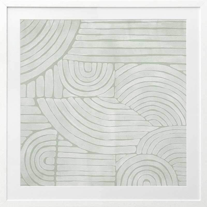 Mazy Thoughts III Framed Art Print