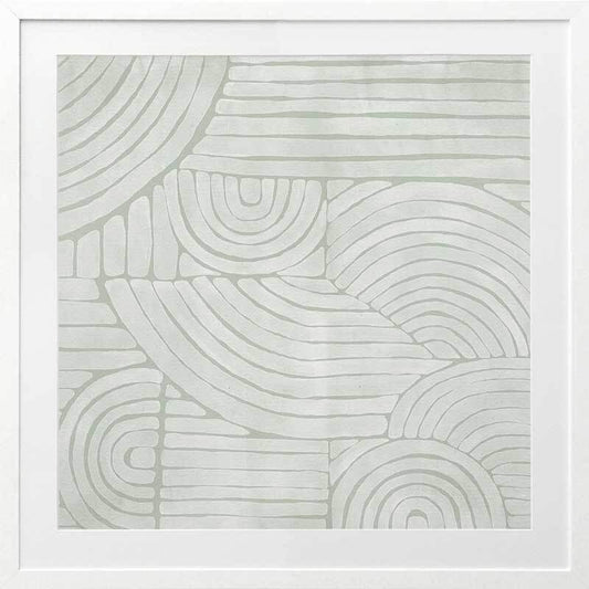 Mazy Thoughts III Framed Art Print