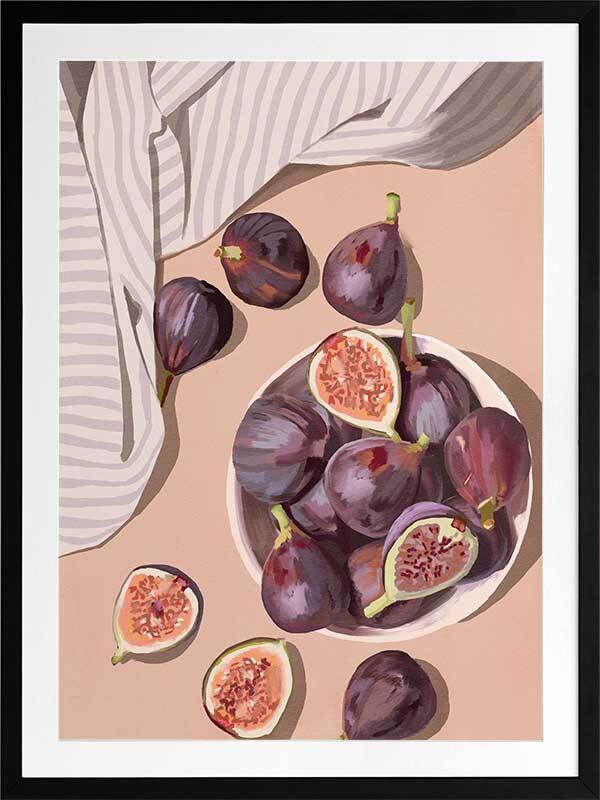 Fresh Figs Framed Art Print