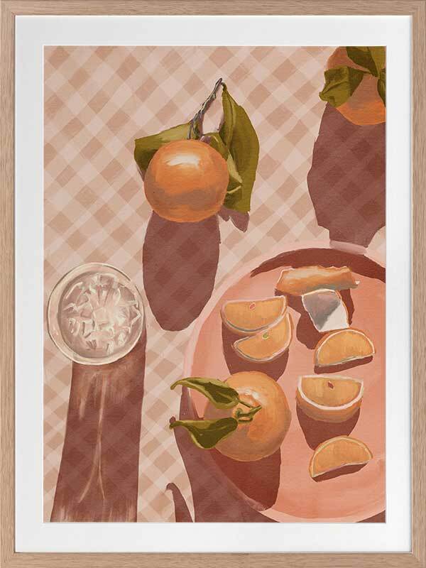 Sunset Mandarins Framed Art Print