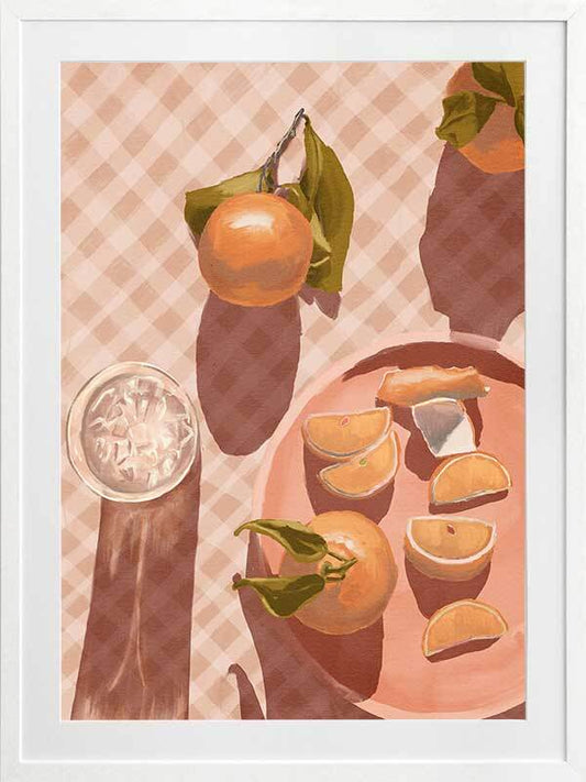 Sunset Mandarins Framed Art Print