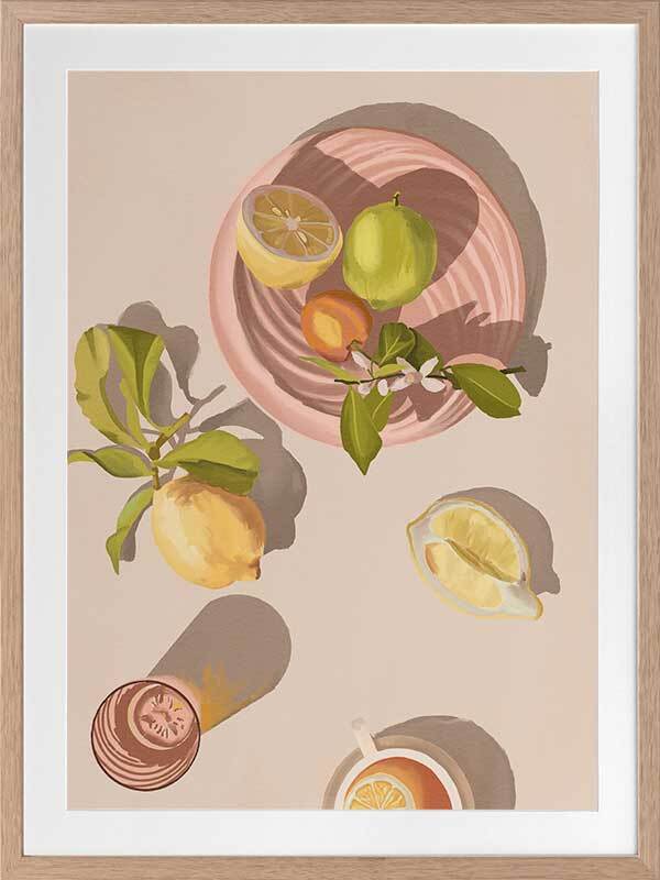 Citron Framed Art Print