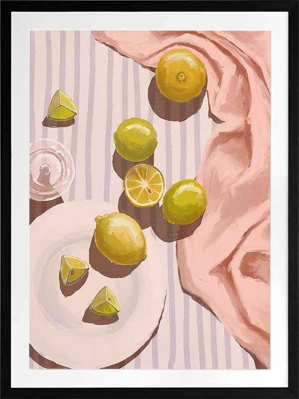 Sour Pink Framed Art Print