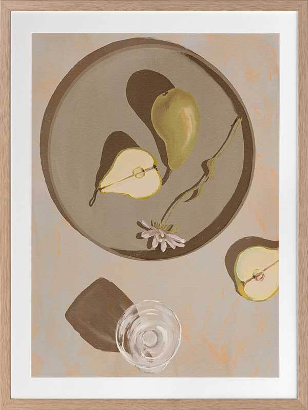 Pear Flowers Framed Art Print