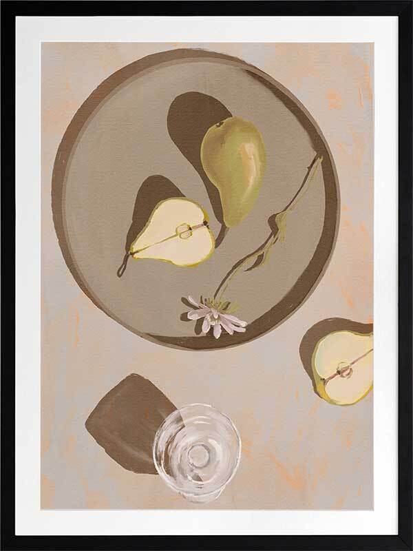 Pear Flowers Framed Art Print