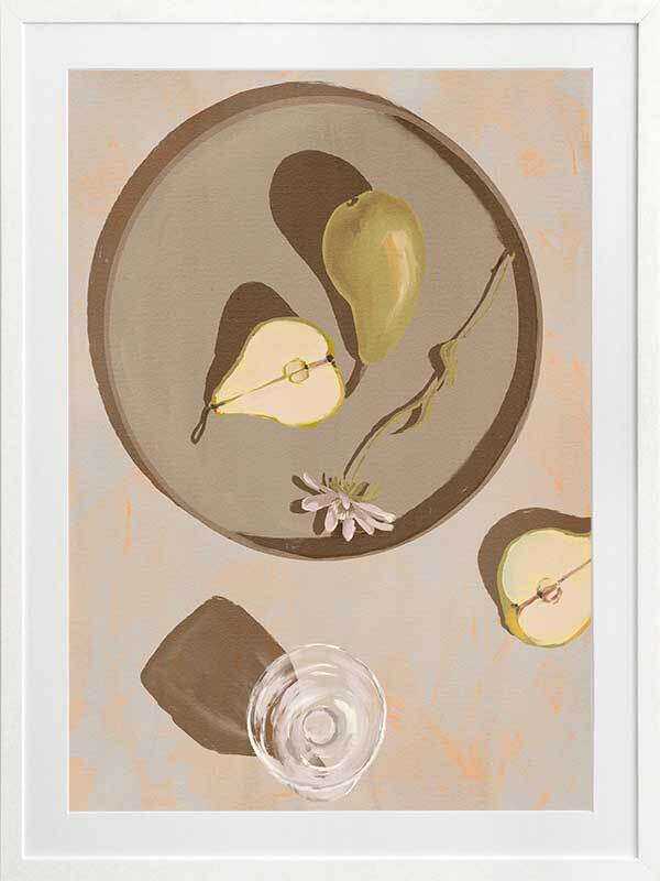 Pear Flowers Framed Art Print