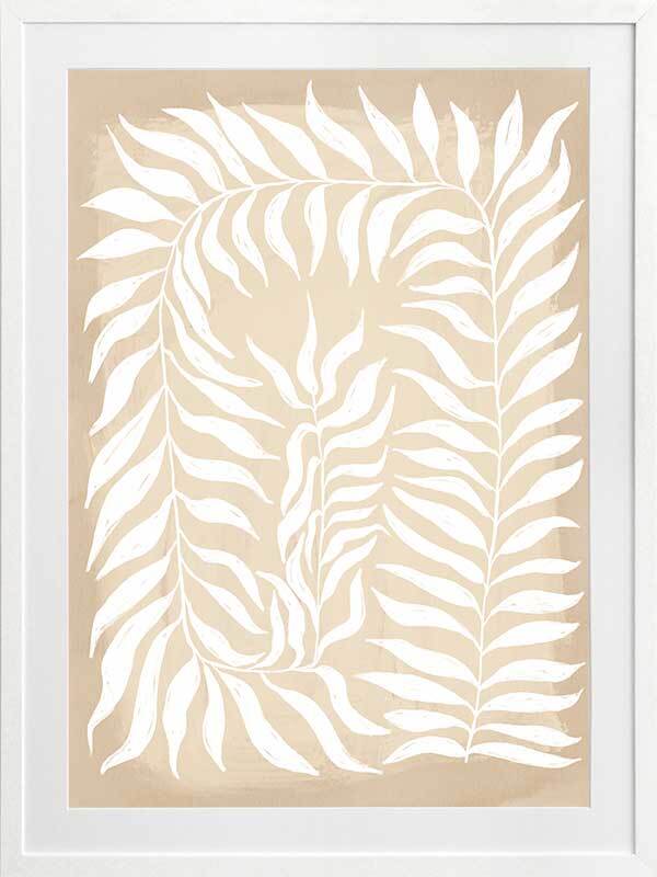 Travels Sand Framed Art Print