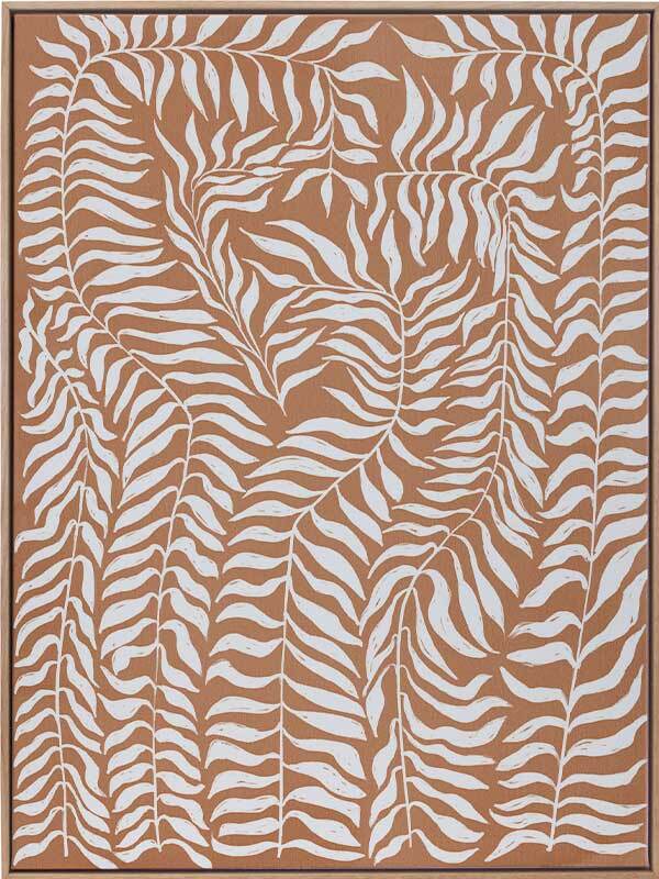 Vineyard Bronze Canvas Art Print