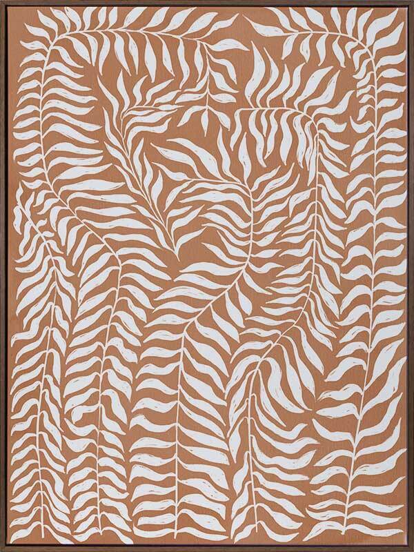 Vineyard Bronze Canvas Art Print