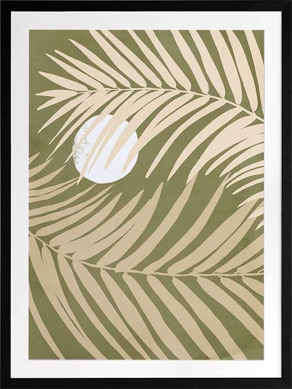 Under the Moonlight II Green Framed Art Print