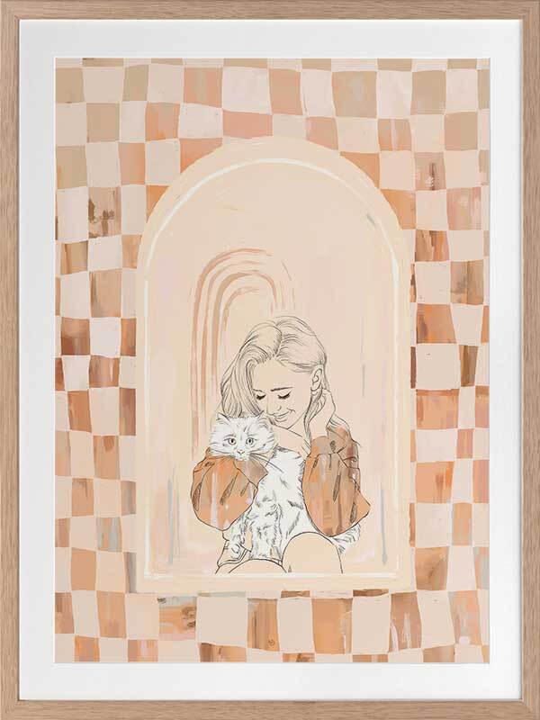 Fluffball Framed Art Print
