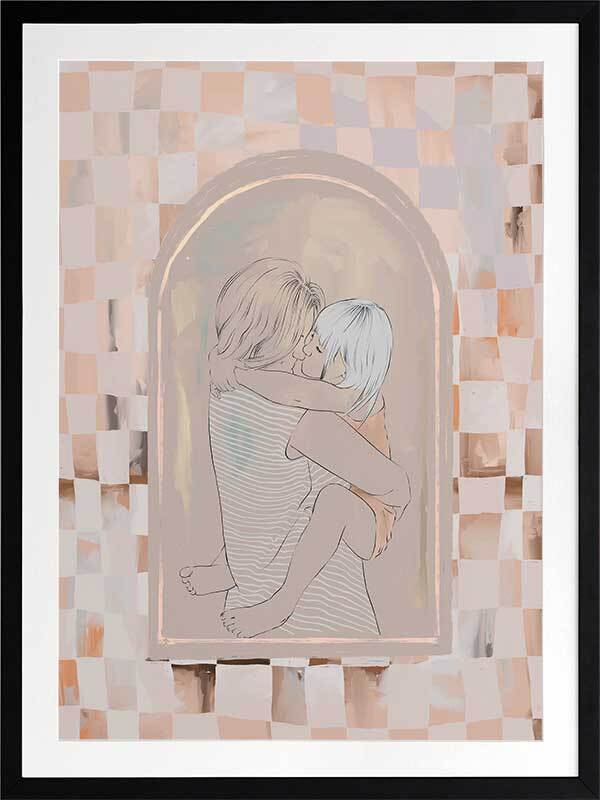 Cuddles Framed Art Print