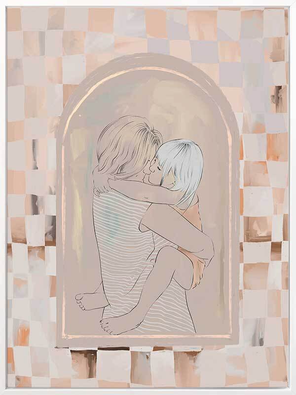 Cuddles Canvas Art Print